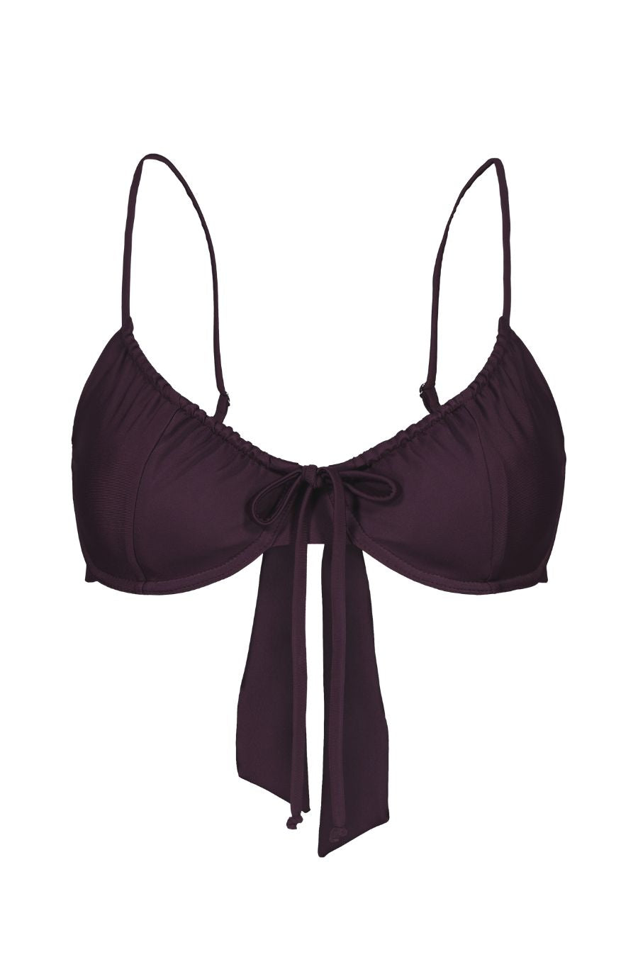 Plum Drawstring Top