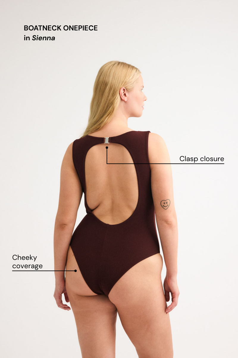 Indigo Boatneck Onepiece