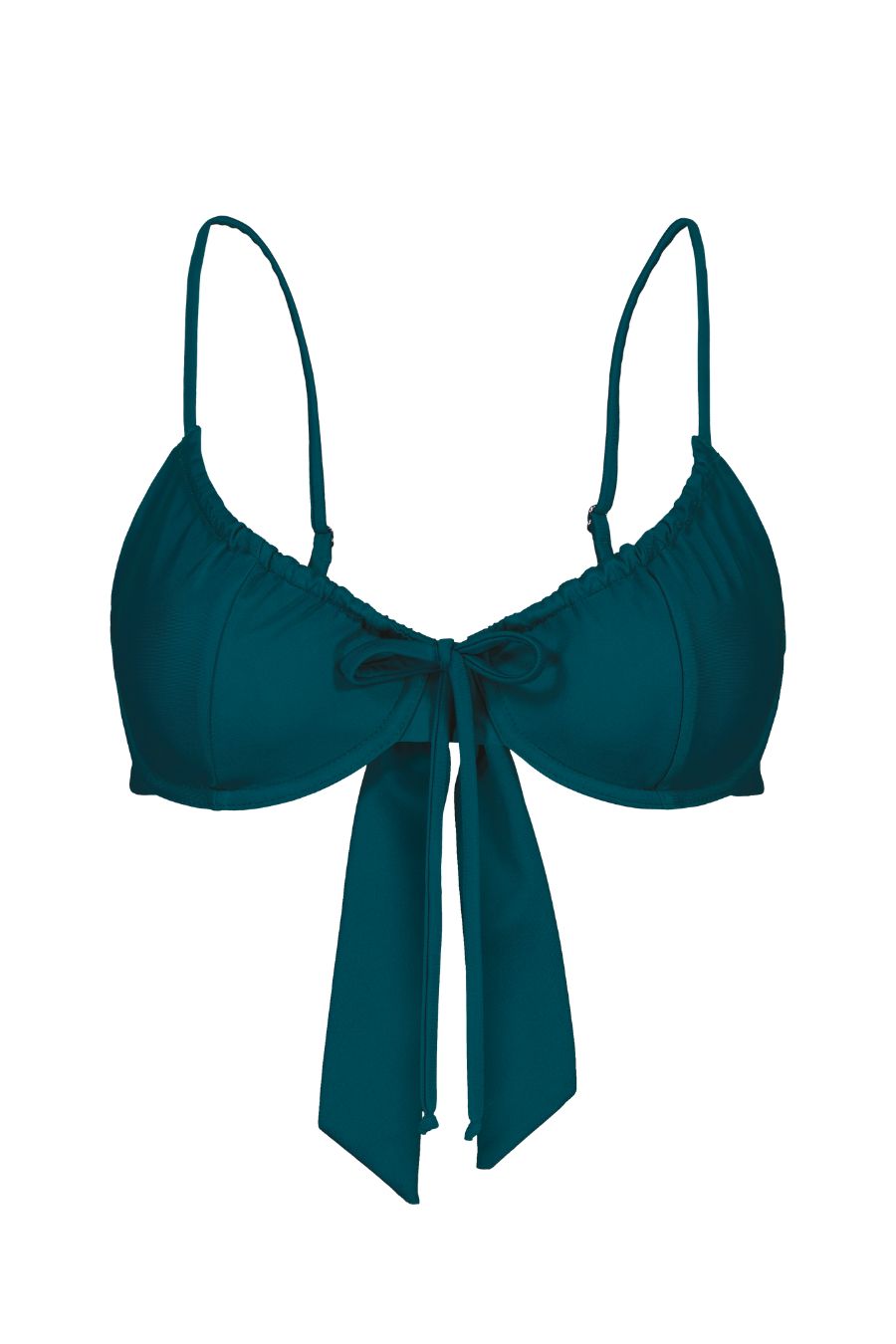 Teal Drawstring Top