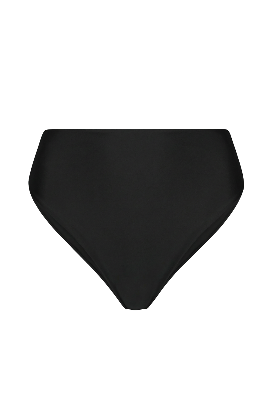Black High-Waisted Bikini Bottoms - Black Midi Bottoms | Lilja the
