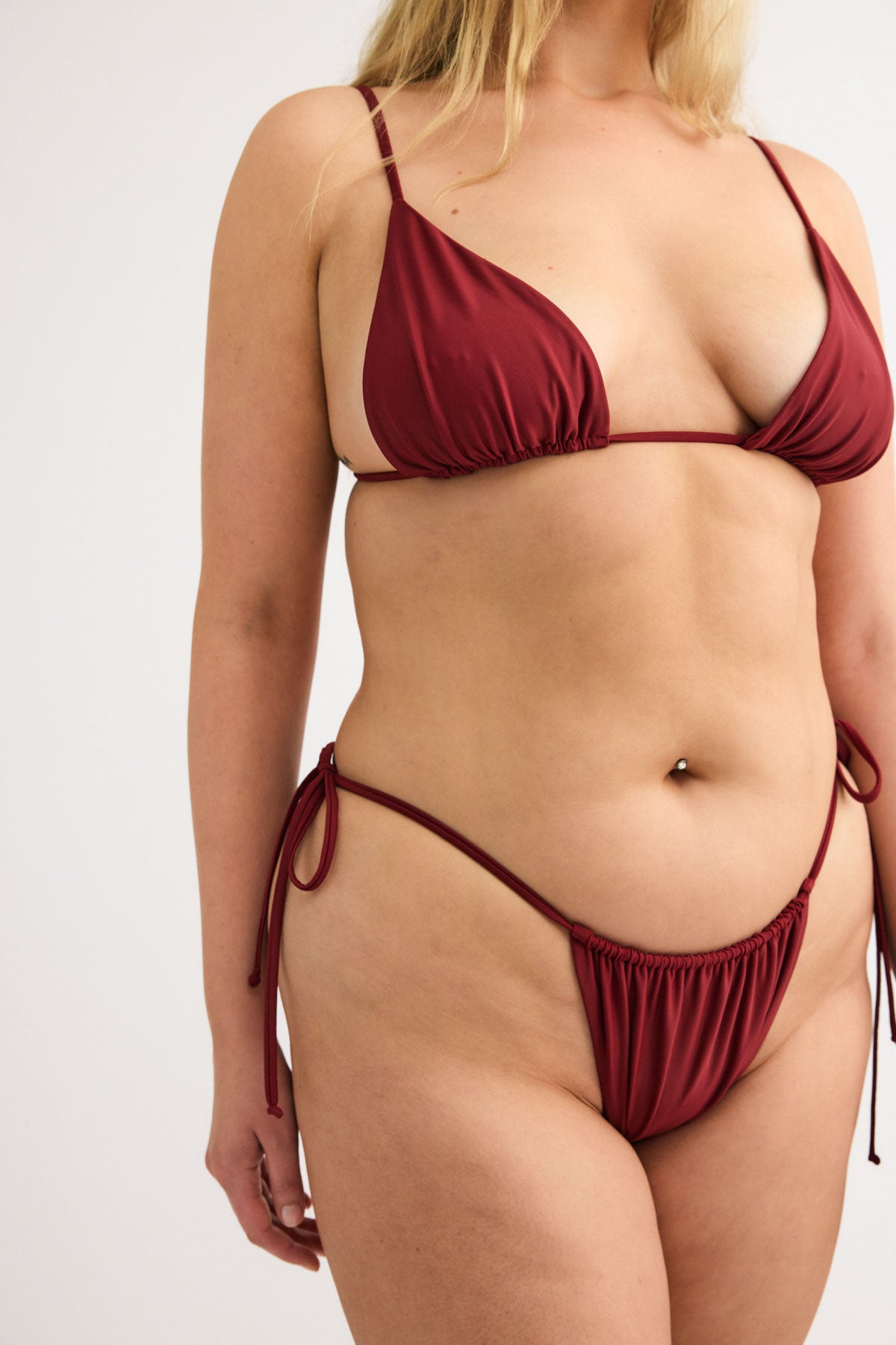 Bordeaux Tie Bottoms