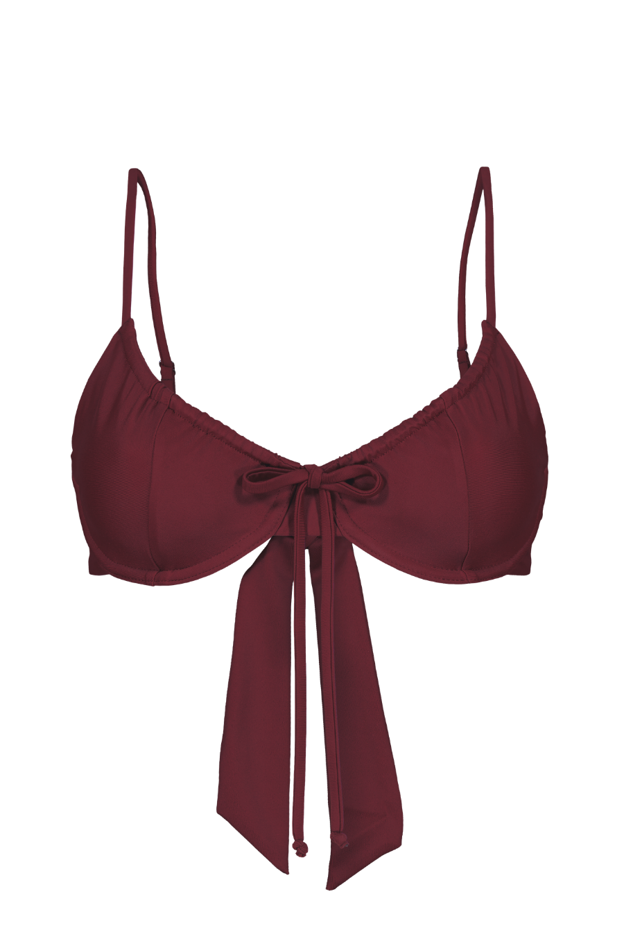 Bordeaux Drawstring Top