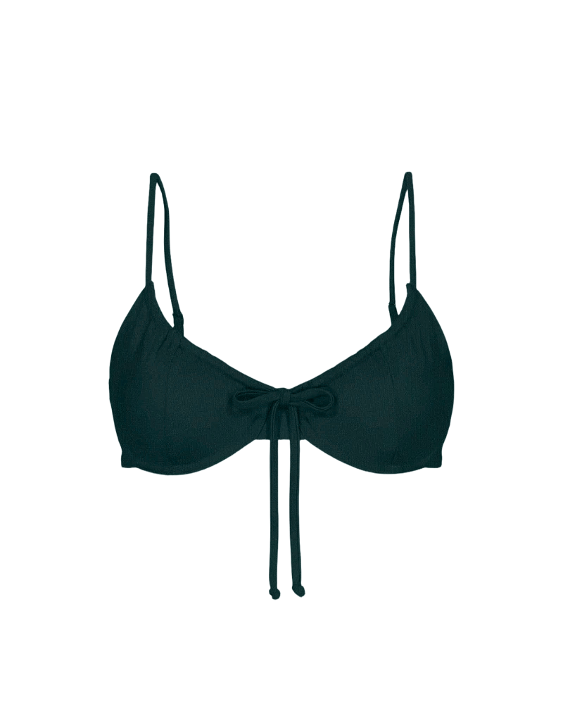 Moss Drawstring Top