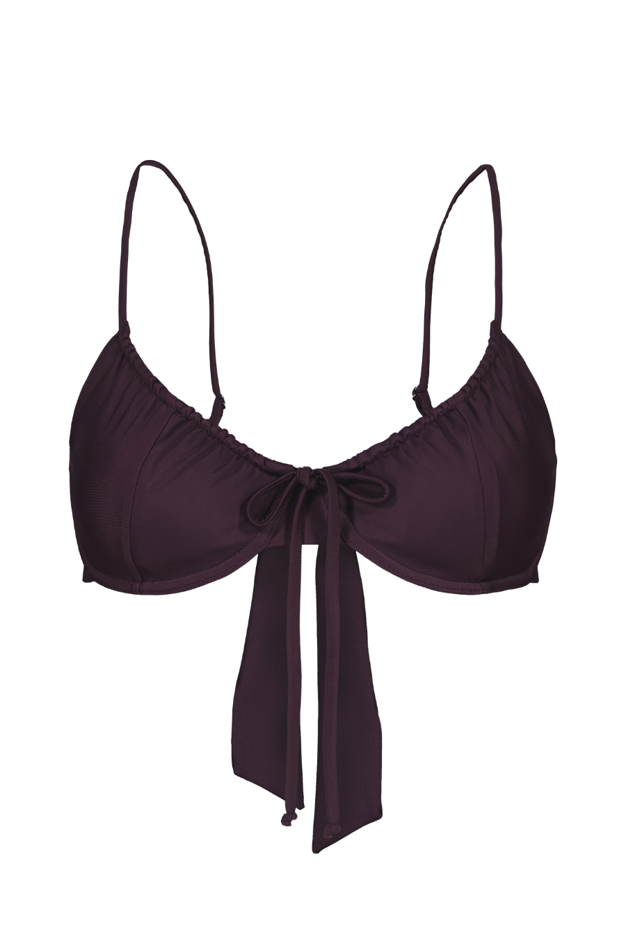 Plum Drawstring Top