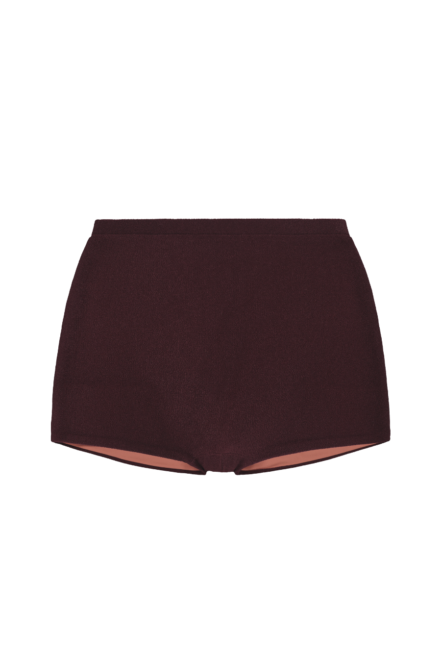 Brown Textured Swim Shorts - Sienna Mini Shorts | Lilja the Label