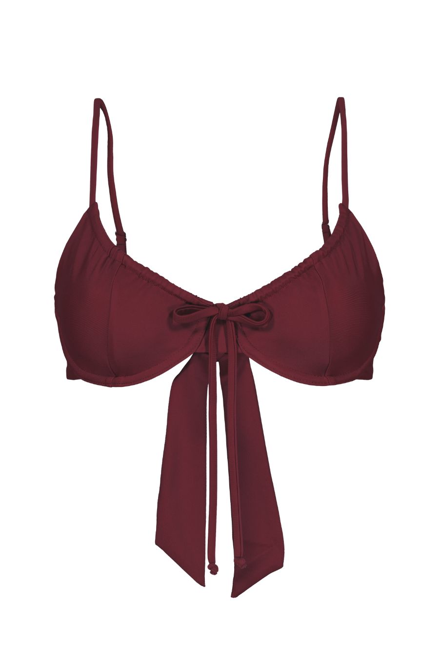 Bordeaux Drawstring Top