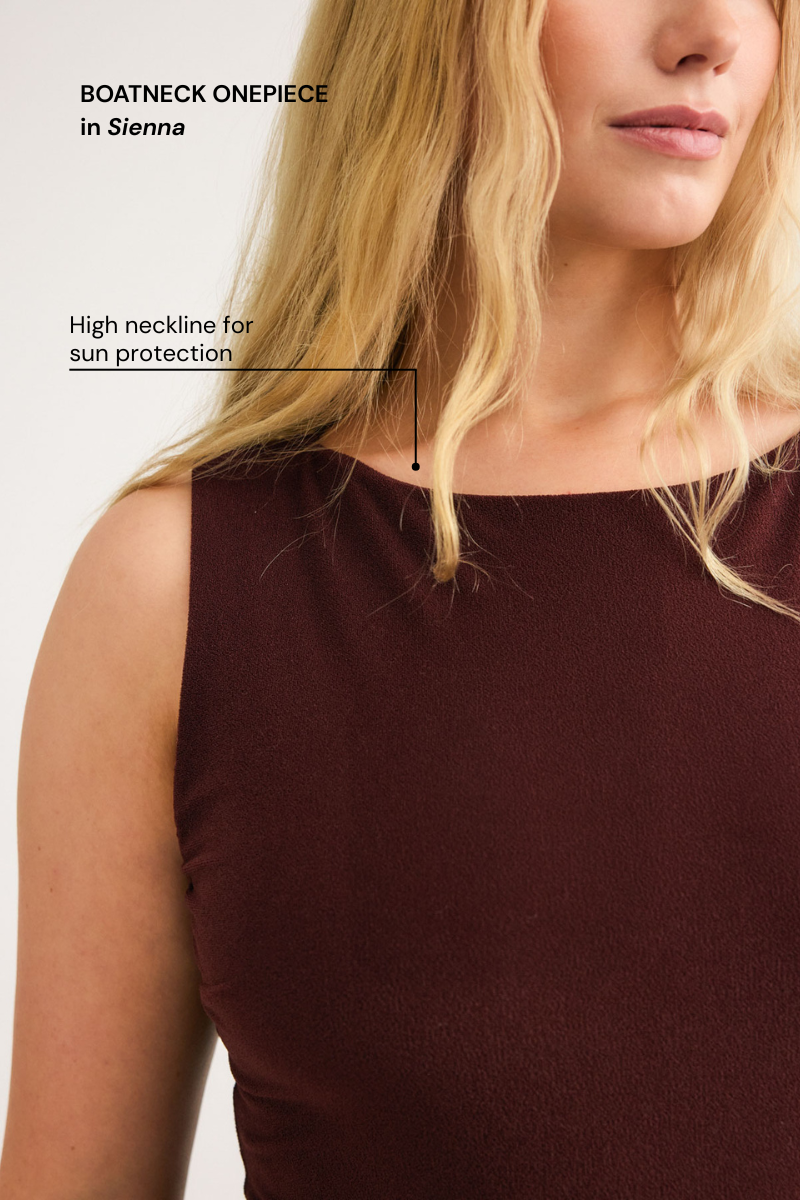 Indigo Boatneck Onepiece