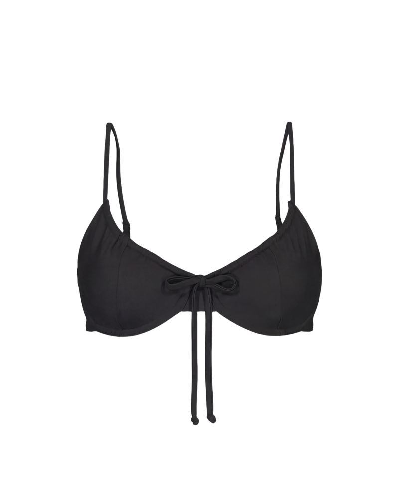 Black Drawstring Top