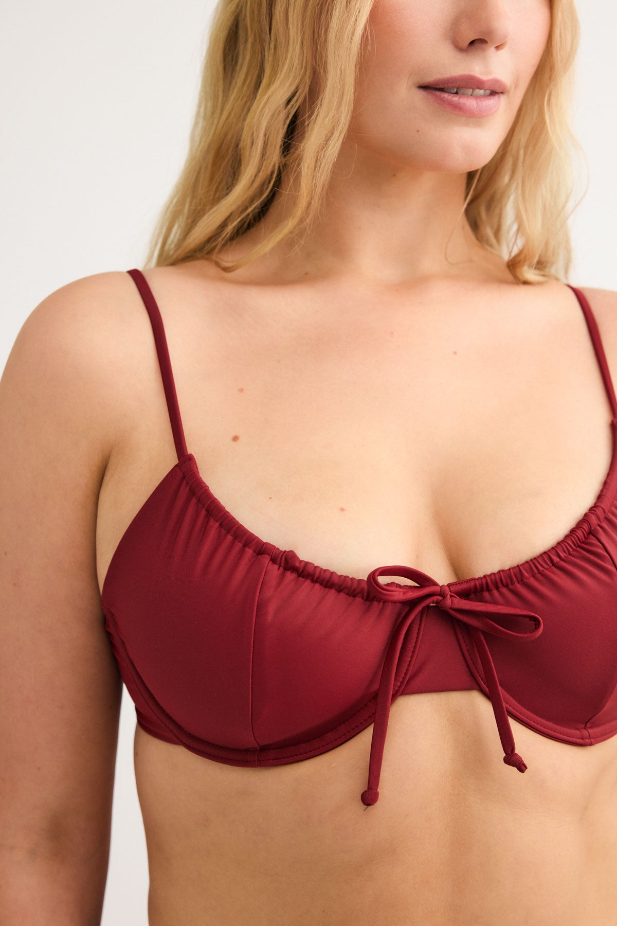 Bordeaux Drawstring Top
