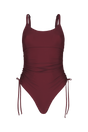 Bordeaux Ruched Onepiece