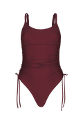 Bordeaux Ruched Onepiece