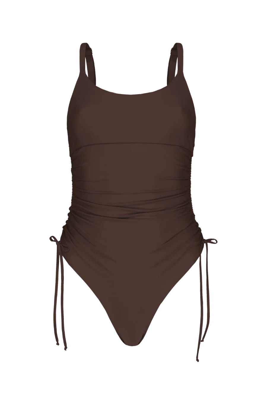 Cocoa Ruched Onepiece