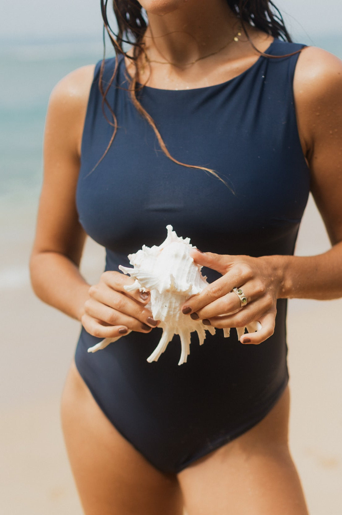 Indigo Boatneck Onepiece