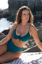 Teal Drawstring Top