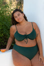 Moss Drawstring Top