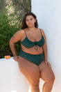 Moss Drawstring Top