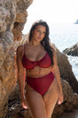 Bordeaux Drawstring Top