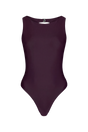 Plum Boatneck Onepiece