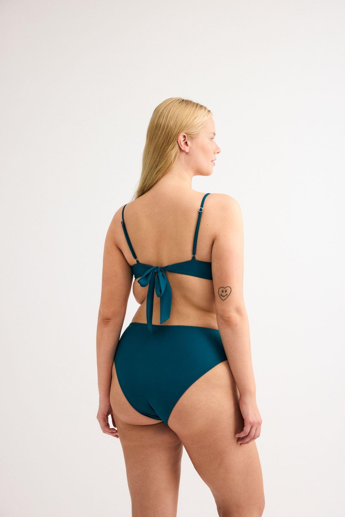 Teal High-Leg Bottoms