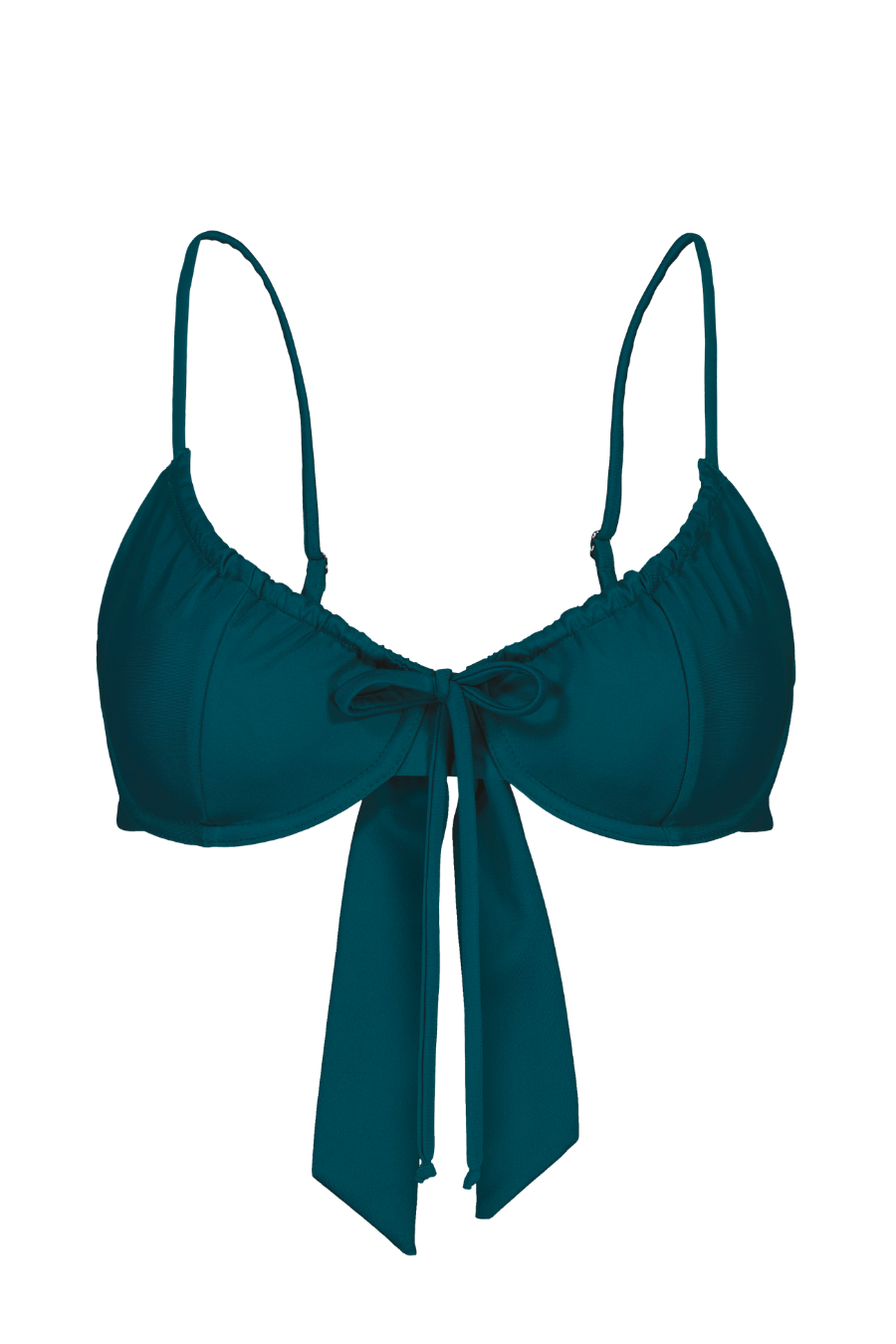 Teal Drawstring Top