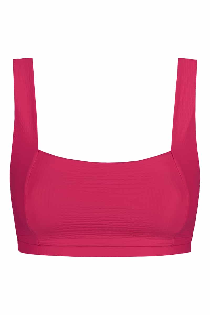 Raspberry Boxy Top | Supportive bikini top – Lilja the Label